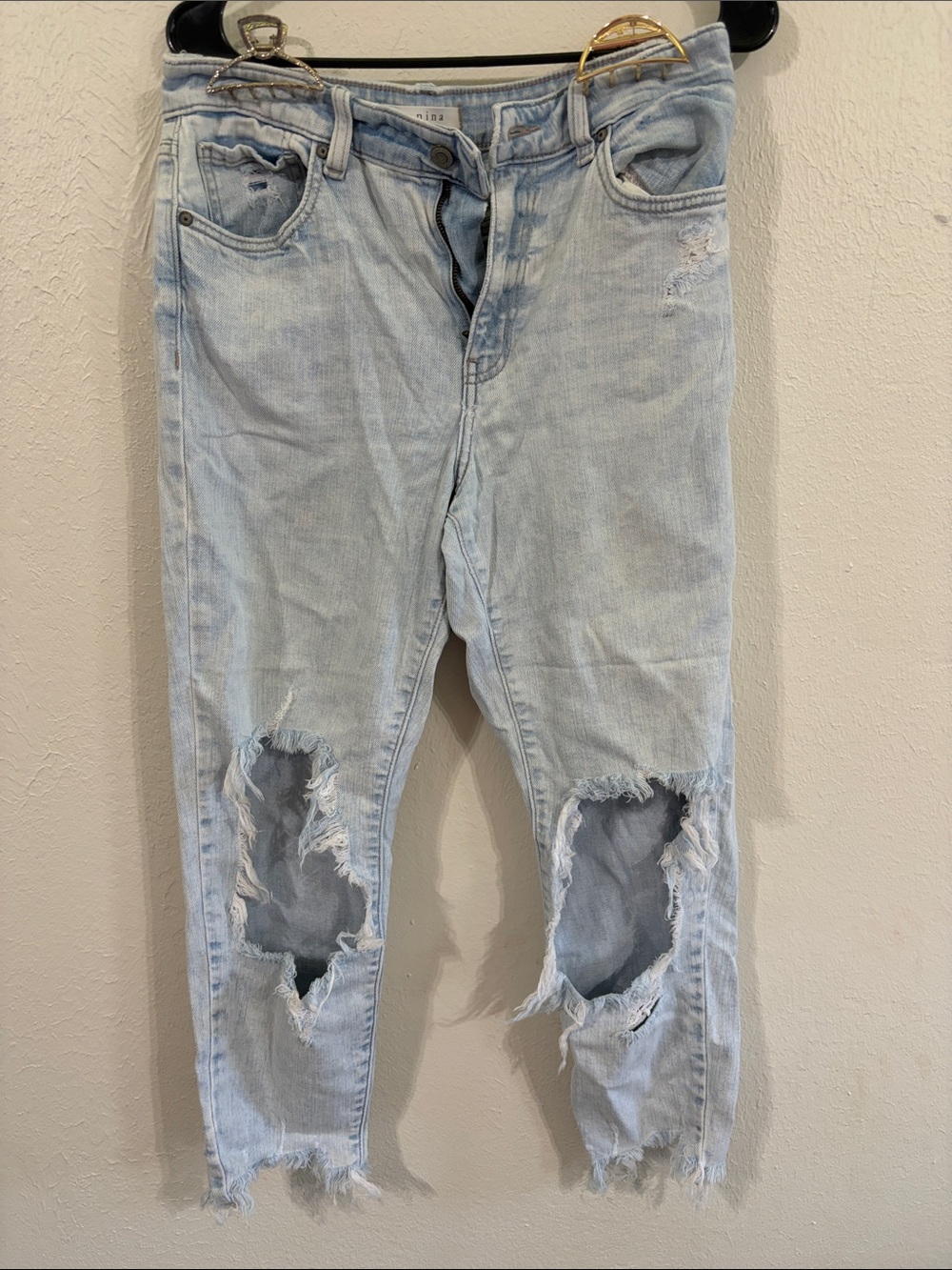 Mom Jeans - super high rise crop